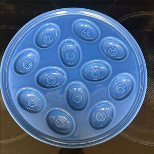 Fiestaware Blue Egg Platter- Lapis Blue